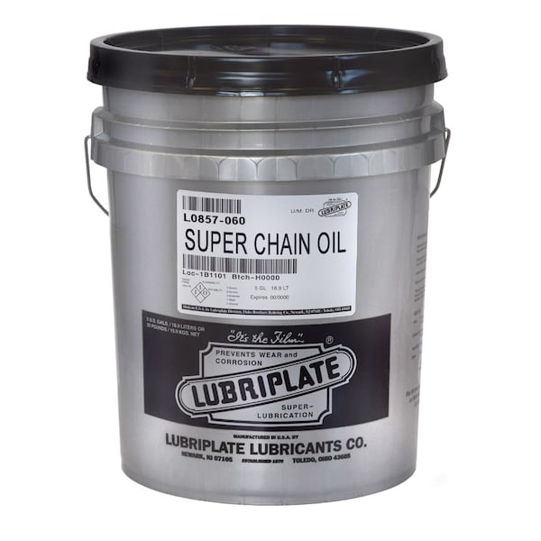 Lubriplate Super Chain Oil, 5 Gal Pail, Iso-220 Graphite Fortified Oven Chain Fluid L0857-060 - main